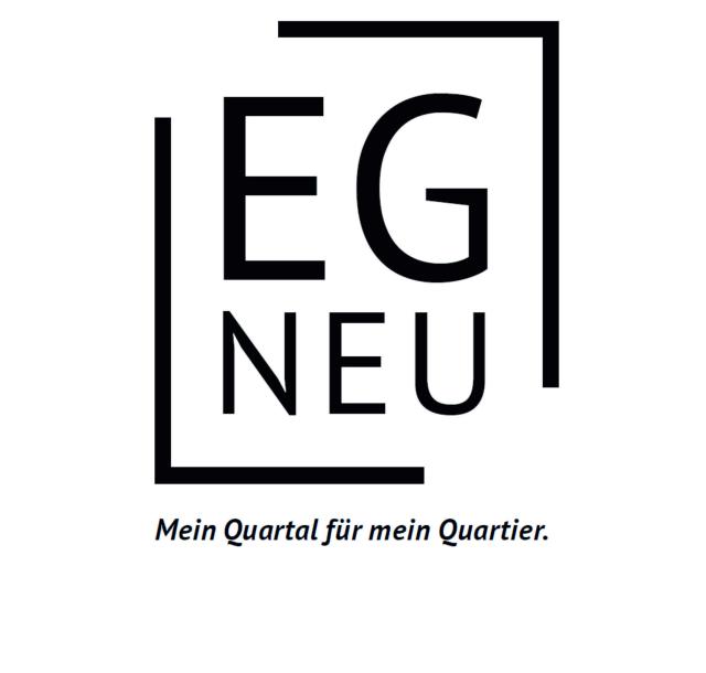 Auf dem Bild ist das Förderlogo des Ende 2023 ausgelaufenen Pop up Projekts das in der Innenstadt lief zu sehen